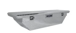 Better Built 63" Aluminum Crossover Low Profile Wedge Truck Tool Box- Silver