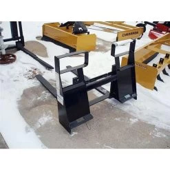 Beaver Valley Supply- Skid Steer Pallet Forks 48"- Black