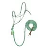 Weaver Leather- Silvertip No. 95 Average Rope Halter With 10' Lead Gray/Turquoise/Lime/Black -Ranch & farm shop only. 1734670 74509.1673455055