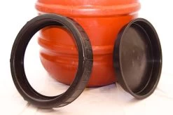 Eagle Peak Containers 55 Gallon Red Poly Screw Top Barrel -Ranch & farm shop only. 1866515 2 01146.1630068565