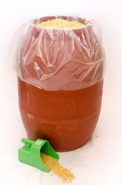 Eagle Peak Containers 55 Gallon Red Poly Screw Top Barrel -Ranch & farm shop only. 1866515 3 57924.1630022083