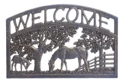 Painted Sky - Welcome Sign - Horse
