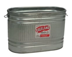 Freeland 50 Gallon Galvanized Horse Tank -Ranch & farm shop only. 1935505 38139.1630068200