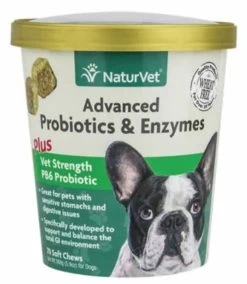 NaturVet Advanced Probiotics & Enzymes For Dogs - 70 Soft Chews -Ranch & farm shop only. 1965100 80101.1630089731