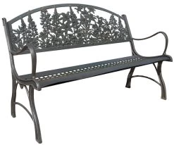 Painted Sky - Wildflower Iron Bench