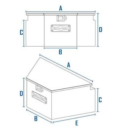 BETTER BUILT CROWN SERIES V-SHAPED TRAILER TONGUE TOOL BOX -Ranch & farm shop only. 2106780 2 07937.1630125580