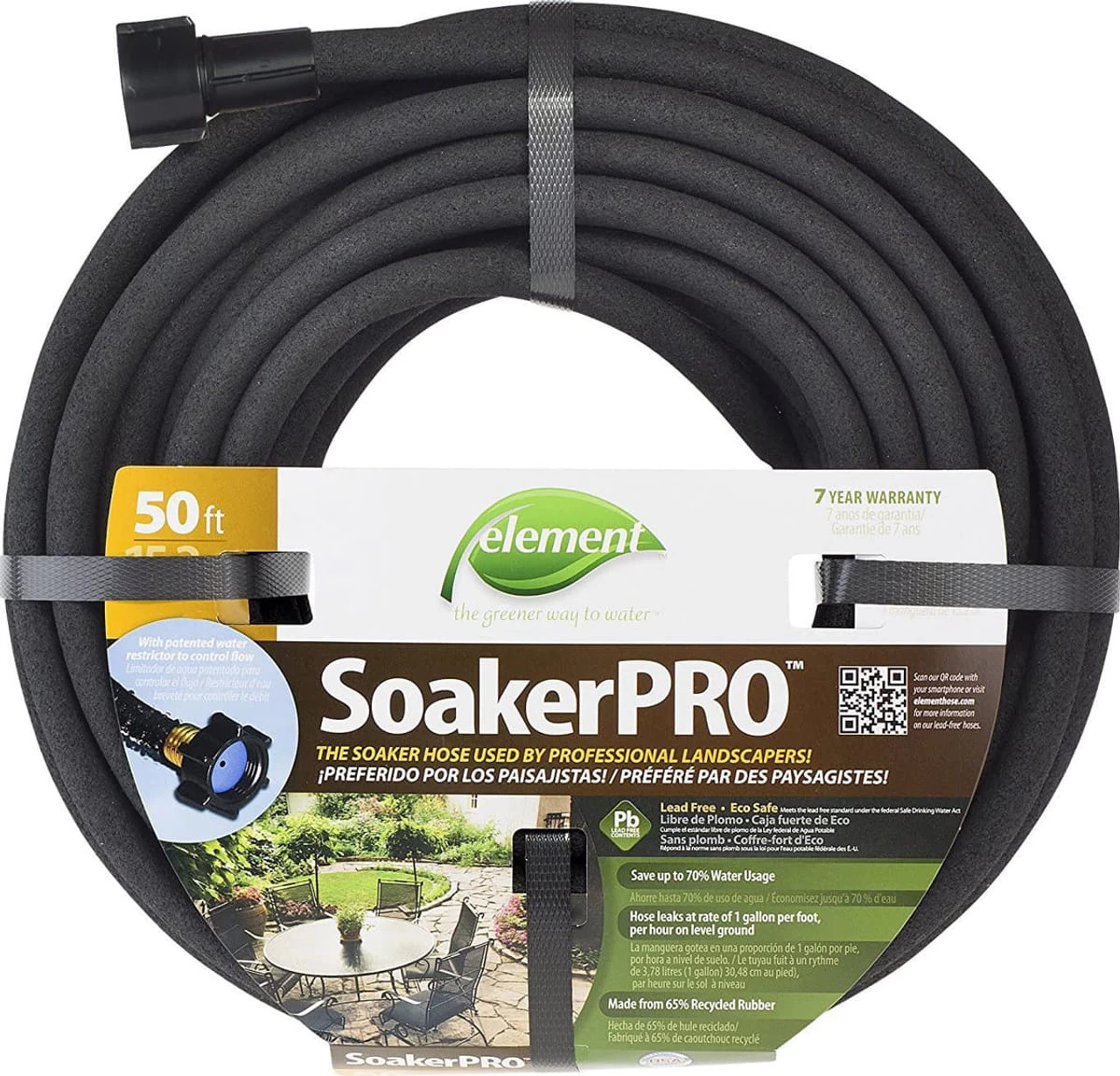 Swan Black Element SoakerPro 50' Hose 3 Swan Black Element SoakerPro 50' Hose