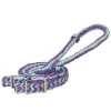 Weaver Leather 8' Braided Nylon Reins- Purple/Grey/Mint -Ranch & farm shop only. 2380835 1 58723.1673539596