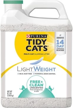 Purina Tidy Cats Clumping LightWeight Free & Clean Unscented - 8.5 Lb