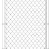 MASTER HALCO 26601 FRAMED WALK GATE 36 X 42