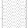 MASTER HALCO 26602 FRAMED WALK GATE 36 X 48