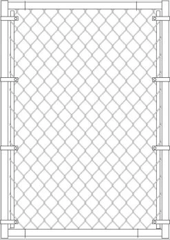 MASTER HALCO 26602 FRAMED WALK GATE 36 X 48
