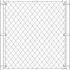 MASTER HALCO 26607 FRAMED WALK GATE 42 X 42