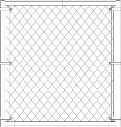 MASTER HALCO 26607 FRAMED WALK GATE 42 X 42