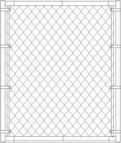 MASTER HALCO 26608 FRAMED WALK GATE 42 X 48