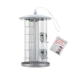 Farm Pro Silver Triple Bird Feeder