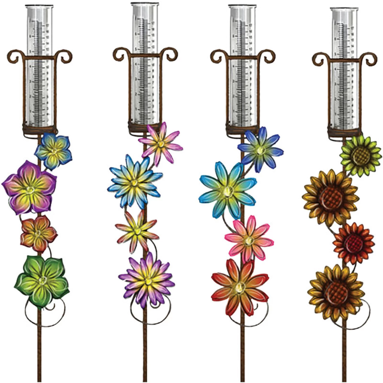 Exhart Assorted Rain Gauge Garden Stake