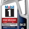 Mobil 1 High Mileage Full Synthetic Motor Oil 0W-20 5 Quart Jug -Ranch & farm shop only. 2483200 01 18994.1673539556