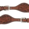 Weaver Leather Cross Floral Carved Ladies' Spur Straps -Ranch & farm shop only. 2508345 1 73104.1673549090