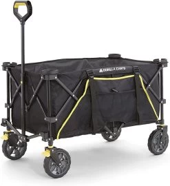 Gorilla Carts Collapsible Folding Outdoor Utility Wagon