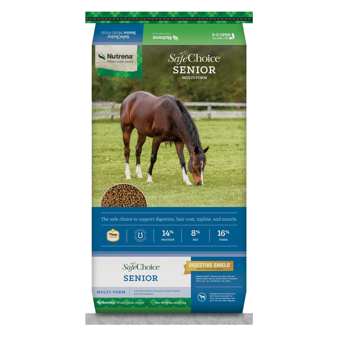 Nutrena SafeChoice Senior Horse Feed - 50lb Bag 3 Nutrena SafeChoice Senior Horse Feed - 50lb Bag
