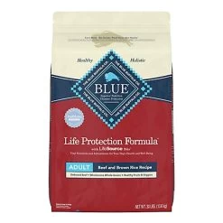 Blue Life Protection All Breed Adult Beef & Brown Rice Dry Dog Food- 30lbs