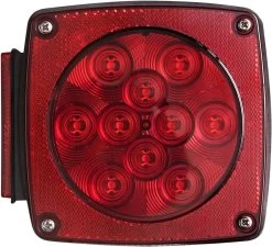 Optronics STL7RS Lens LED Combination Tail Light For Driver Side, Red -Ranch & farm shop only. 2748270 2 36897.1673552099