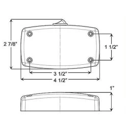 Optronics LED Sealed Dome Light With On/Off Switch -Ranch & farm shop only. 2748485 3 51595.1673551862