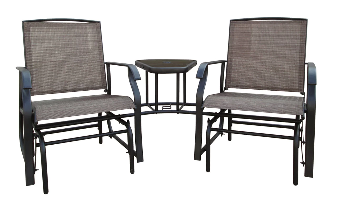 Backyard Expressions Sling Fabric Tete-a-tete 2 Person Glider 3 Backyard Expressions Sling Fabric Tete-a-tete 2 Person Glider