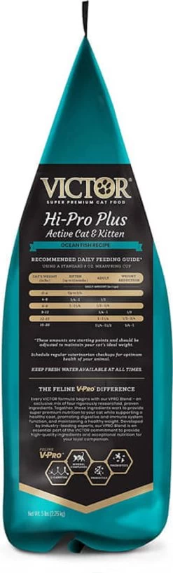 Victor Super Premium Cat Food  Hi-Pro Plus Active Cat And Kitten  Dry Cat Food For Active Cats  All Breeds And All Life Stages From Kitten To Adult, 15lb -Ranch & farm shop only. 2837015 3 61007.1685135480