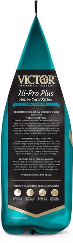 Victor Super Premium Cat Food  Hi-Pro Plus Active Cat And Kitten  Dry Cat Food For Active Cats  All Breeds And All Life Stages From Kitten To Adult, 15lb -Ranch & farm shop only. 2837015 4 47032.1685135480