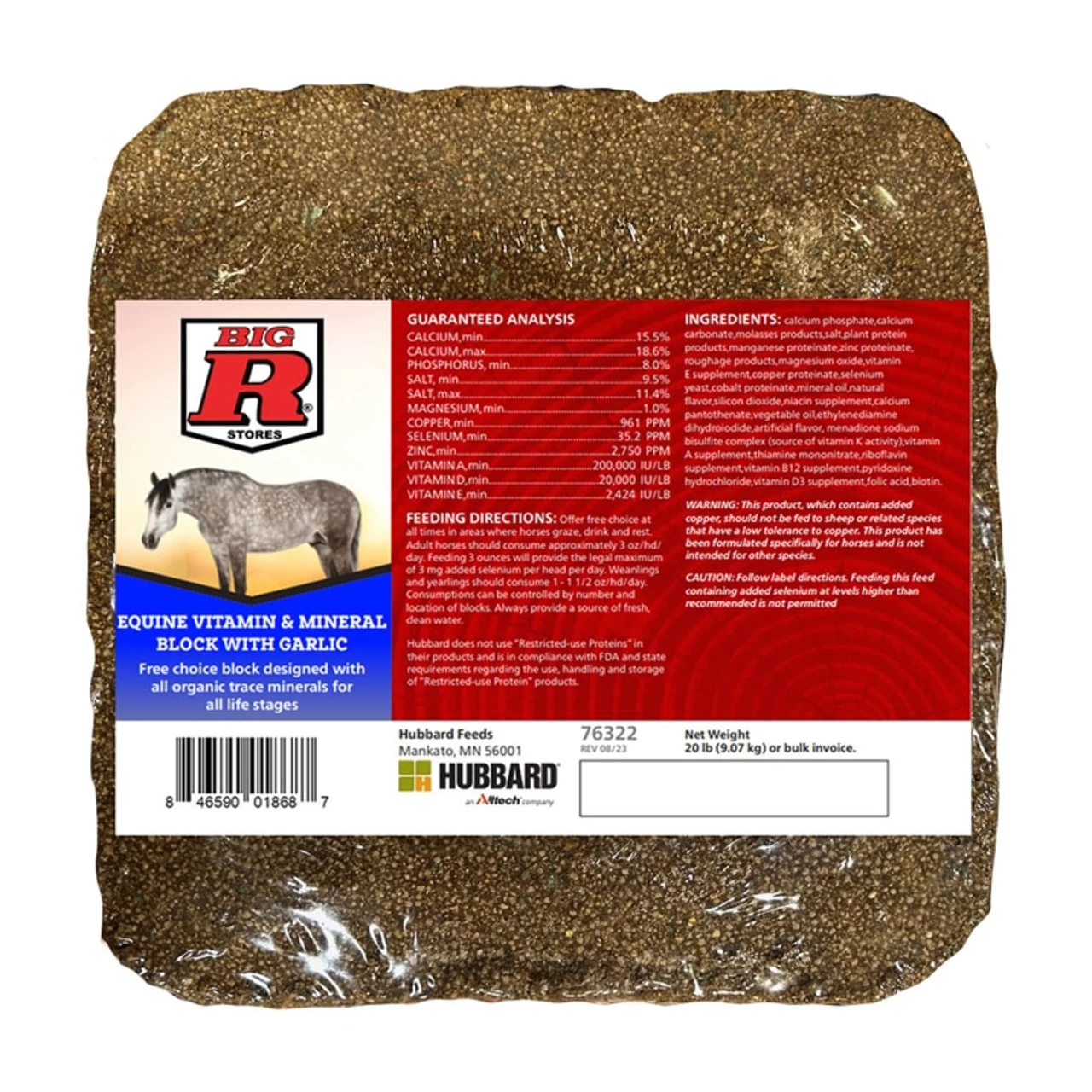 Big R Equine Vitamin & Mineral Block With Garlic 3 Big R Equine Vitamin & Mineral Block With Garlic