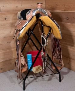 Red Mountain Valley Folding Saddle Rack -Ranch & farm shop only. 471060 2 62812.1666805892