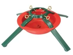 Holiday Basix #5180 Steel Christmas Tree Stand (Red & Green) - 8' Tree