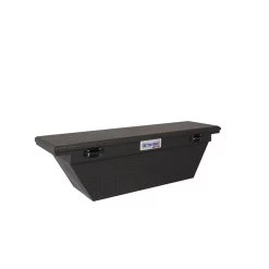 Daws Manufacturing- Aluminum Crossover Standard Low Profile Wedge Truck Tool Box- Matte Black -Ranch & farm shop only. P1388820 88879.1630127847