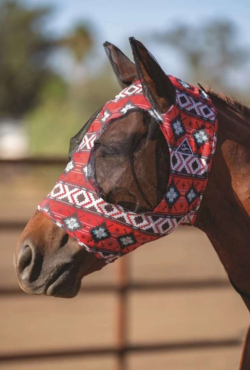 Professional's Choice Comfort Fit Lycra Fly Mask 3 Professional's Choice Comfort Fit Lycra Fly Mask