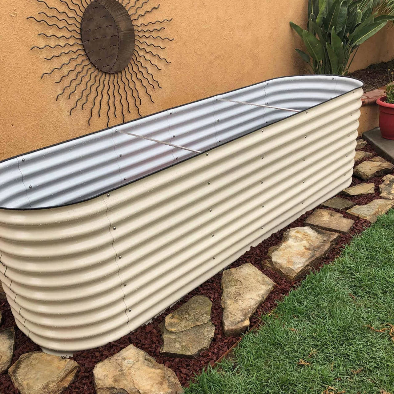 Vego Garden 32in. Extra Tall 10-In-1 Modular Metal Raised Garden Bed Kit 4 Vego Garden 32in. Extra Tall 10-In-1 Modular Metal Raised Garden Bed Kit - Image 2